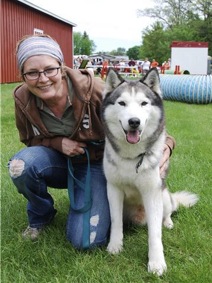 Suzy and Merlin at agility show-1